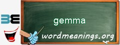 WordMeaning blackboard for gemma